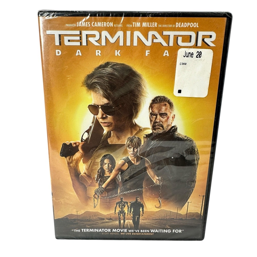 Terminator Dark Fate DVD 2019 NEW Sealed Arnold Schwarzenegger Linda Hamilton